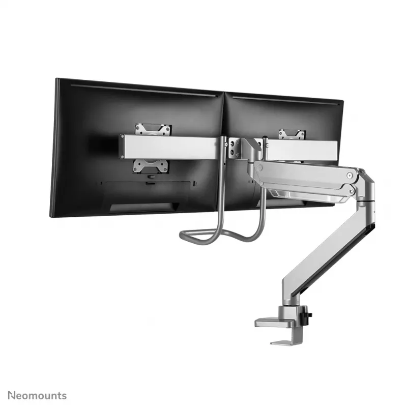 Neomounts NM-D775DXSILVER Monitorarm 10-32 Zoll - Gasdruckfeder - Topfix - 180°-Anschlag