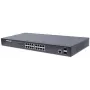 Intellinet 16-Port Gigabit Ethernet PoE+ Web-Managed Switch mit 2 SFP-Ports, IEEE 802.3at/af Power over Ethernet (PoE+/PoE) kompatibel, 374 W, Endspan, 19 Zoll Rackmontage