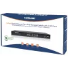 Intellinet 16-Port Gigabit Ethernet PoE+ Web-Managed Switch mit 2 SFP-Ports, IEEE 802.3at/af Power over Ethernet (PoE+/PoE) kompatibel, 374 W, Endspan, 19 Zoll Rackmontage