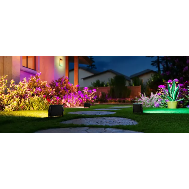 Smarte Gartenbeleuchtung Govee H8057 Wi‑Fi/Bluetooth, schwarz, 148×68,9×72,4 mm, 11 kWh/1000h