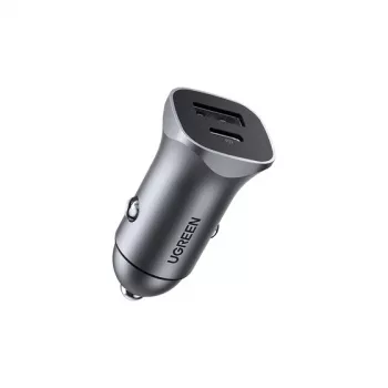Ugreen 30780 mobiles Ladegerät Universal Schwarz Zigarettenanzünder Schnellladegerät Auto