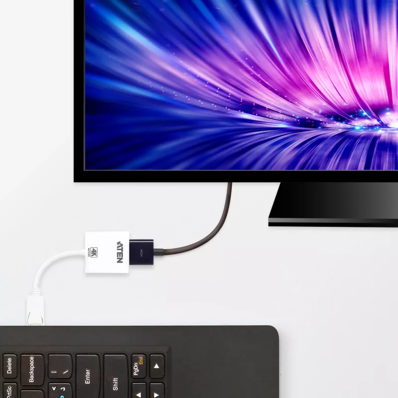 ATEN 4K Aktiver DisplayPort-auf-HDMI-Konverter, 3D, bis 3840 x 2160 @30Hz
