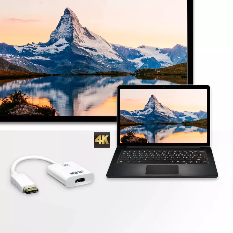 ATEN 4K Aktiver DisplayPort-auf-HDMI-Konverter, 3D, bis 3840 x 2160 @30Hz