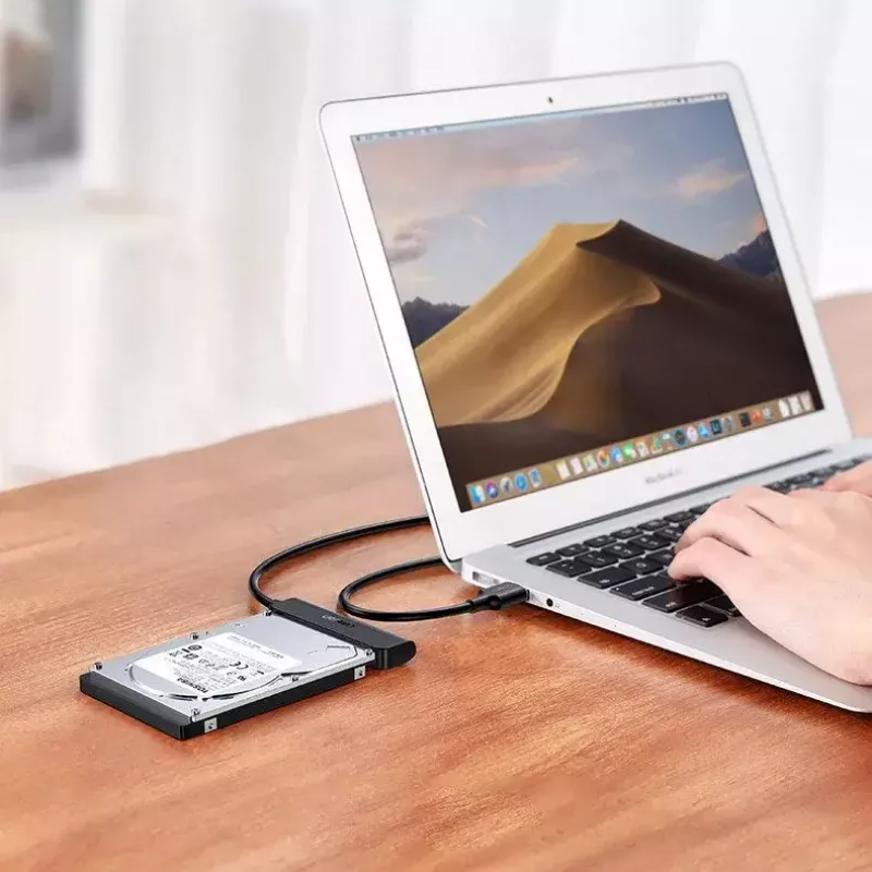 Externes 2,5 Zoll SATA III USB 3.0 Gehäuse UGREEN 70609 für 2,5-Zoll SATA SSD/HDD, USB-A auf SATA, 5 Gbit/s, Schwarz