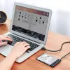 Externes 2,5 Zoll SATA III USB 3.0 Gehäuse UGREEN 70609 für 2,5-Zoll SATA SSD/HDD, USB-A auf SATA, 5 Gbit/s, Schwarz