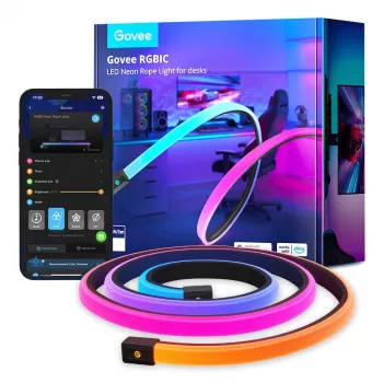Govee H61C3 RGBIC LED-Streifen für Gaming-Schreibtisch – adressierbare RGBIC-Beleuchtung, flexibler Streifen