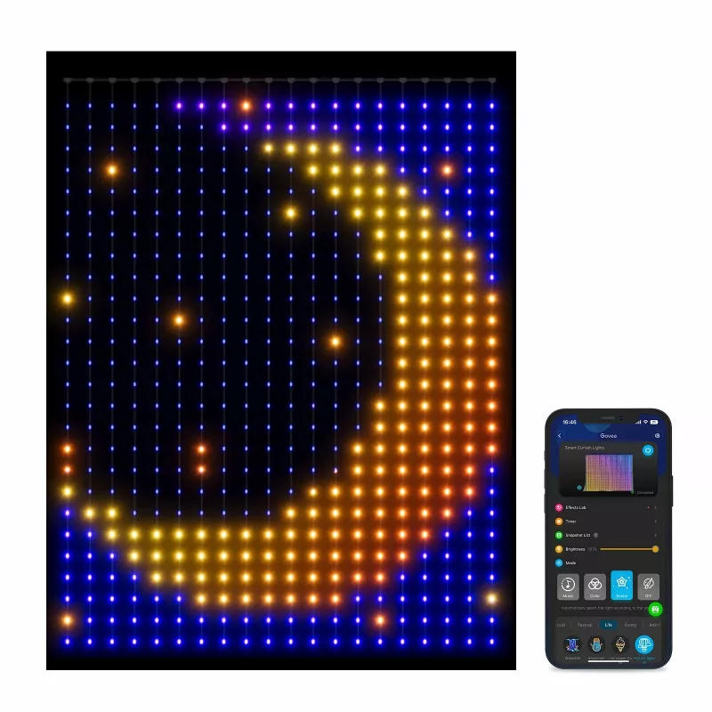 Universal-Lichtstreifen Govee H70B1 LED 2000 mm Innen-/Außenbereich Mehrfarbig 520 Lampen