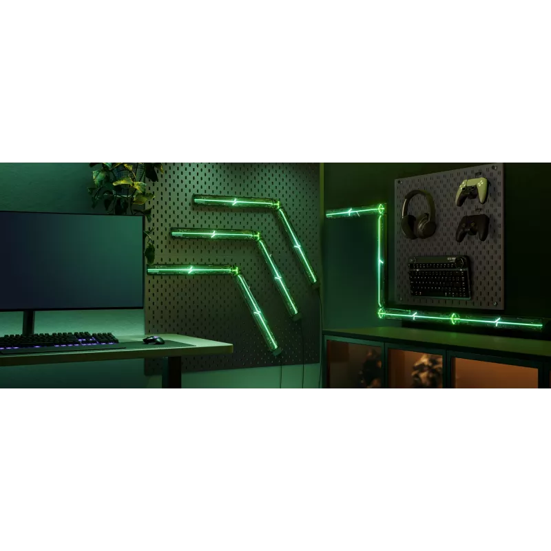 Smarte Wandleuchte Govee Gaming Wall Lights (4+1) – WLAN/Bluetooth, mehrfarbig, 4 Stück, 370×45×30 mm