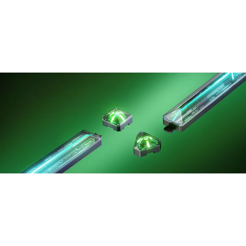 Smarte Wandleuchte Govee Gaming Wall Lights (4+1) – WLAN/Bluetooth, mehrfarbig, 4 Stück, 370×45×30 mm