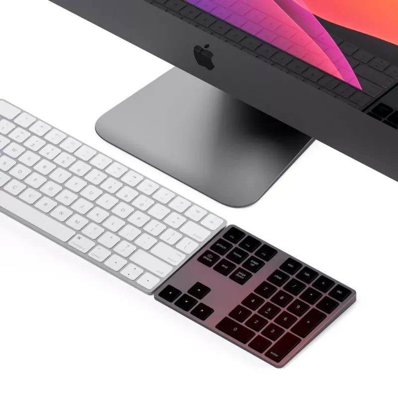 Numerische Tastatur Satechi ST-XLABKM Bluetooth 33 Tasten Grau