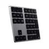 Numerische Tastatur Satechi ST-XLABKM Bluetooth 33 Tasten Grau