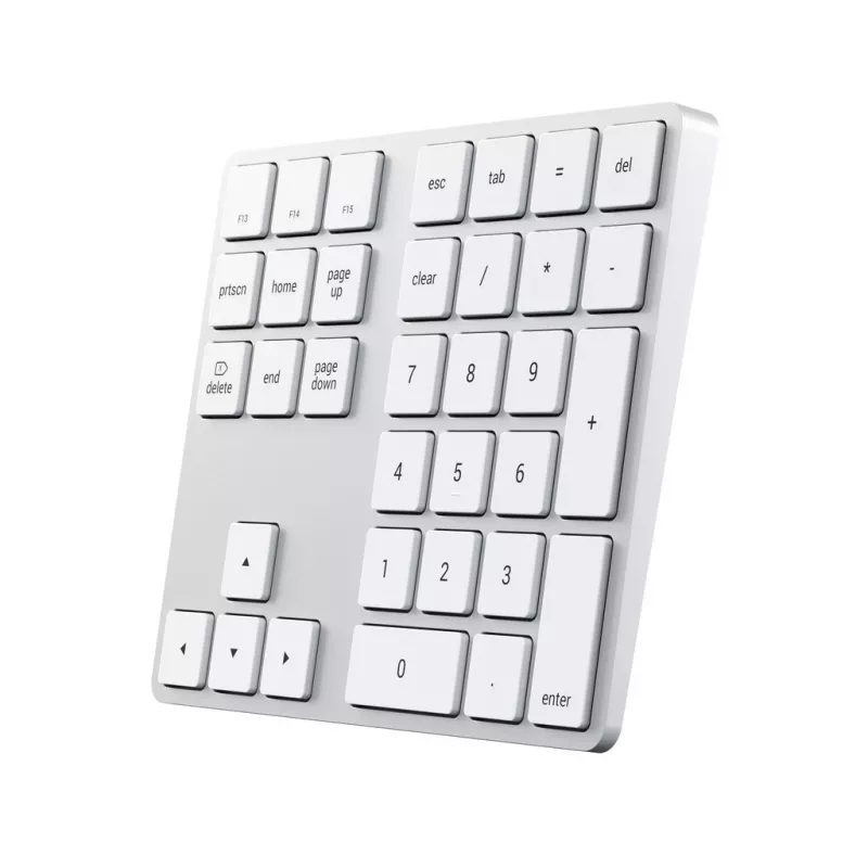 Numerische Tastatur Satechi ST-XLABKS — Bluetooth, 33 Tasten, Silber, 124,7 g