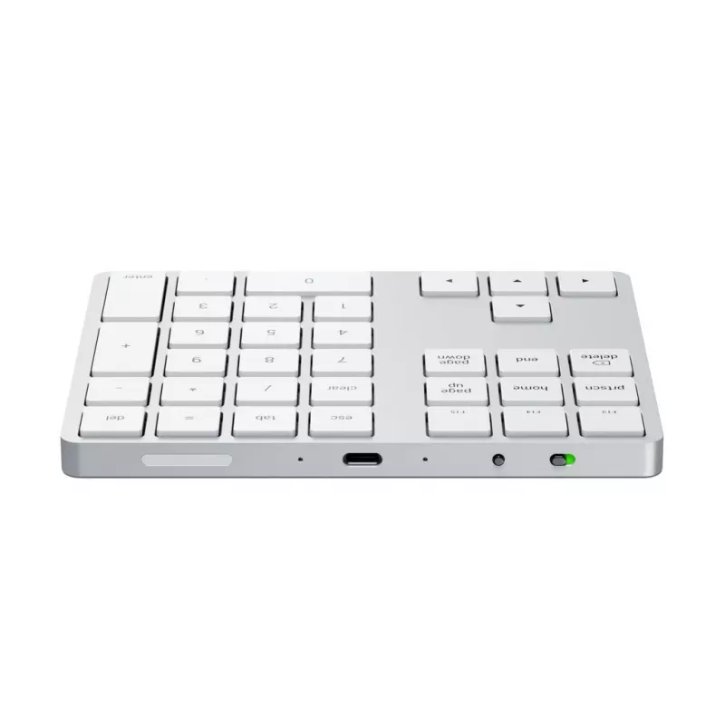 Numerische Tastatur Satechi ST-XLABKS — Bluetooth, 33 Tasten, Silber, 124,7 g