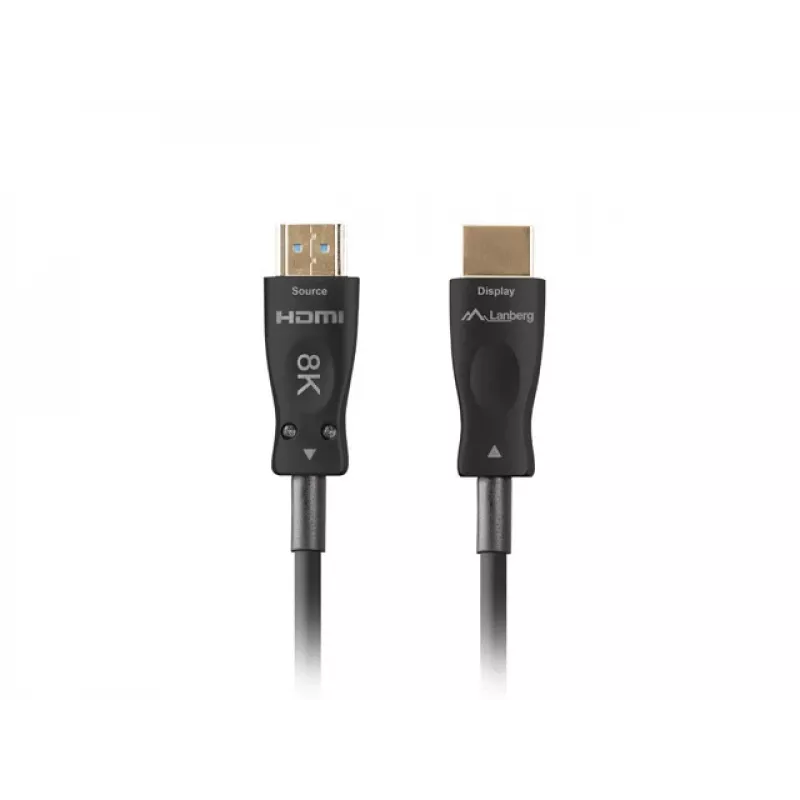 HDMI-Kabel Lanberg CA-HDMI-30FB-0500-BK 50 m HDMI Typ A 2.1 48 Gbit/s Schwarz