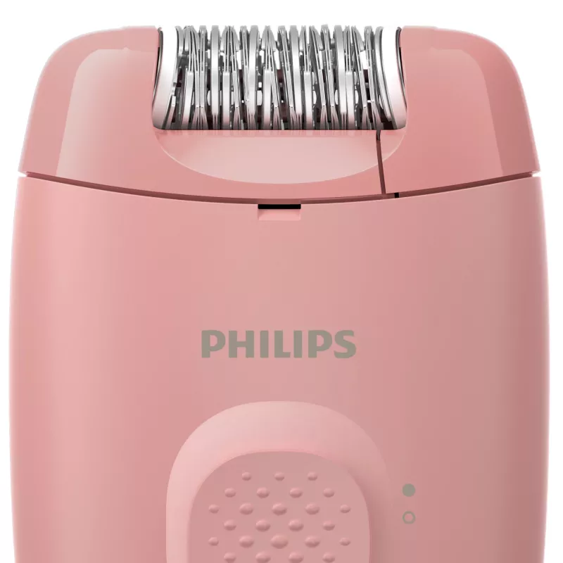 Epilierer Philips BRE227/00 kabelgebunden pink — Massagefunktion, netzbetrieben, mit Reinigungsbürste