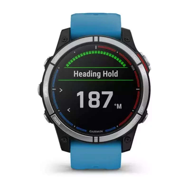 Smartwatch GARMIN quatix 7 Blau – 47 mm CFRP-Gehäuse, 1,3 Zoll MIP-Touchscreen, 10 ATM, Bluetooth/Wi‑Fi/NFC