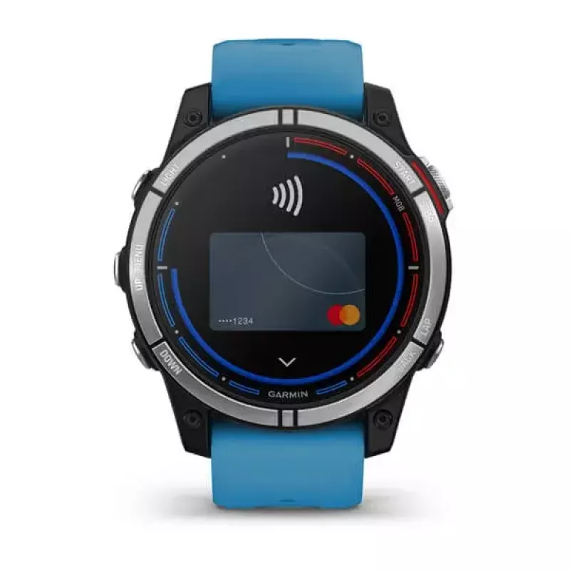 Smartwatch GARMIN quatix 7 Blau – 47 mm CFRP-Gehäuse, 1,3 Zoll MIP-Touchscreen, 10 ATM, Bluetooth/Wi‑Fi/NFC