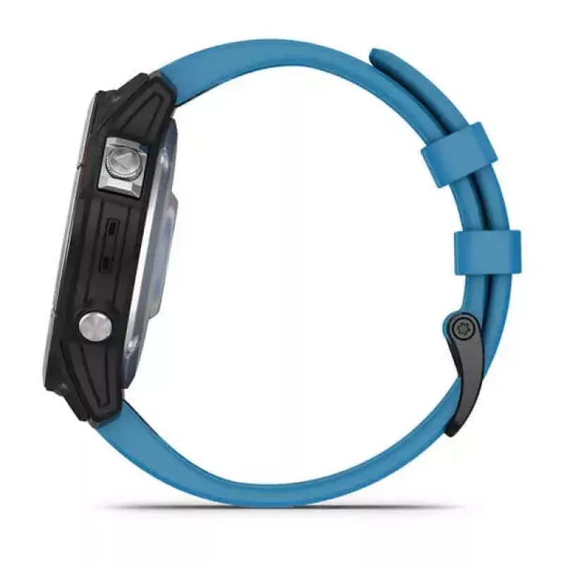 Smartwatch GARMIN quatix 7 Blau – 47 mm CFRP-Gehäuse, 1,3 Zoll MIP-Touchscreen, 10 ATM, Bluetooth/Wi‑Fi/NFC