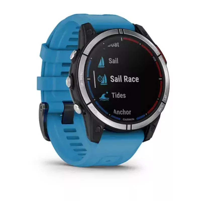Smartwatch GARMIN quatix 7 Blau – 47 mm CFRP-Gehäuse, 1,3 Zoll MIP-Touchscreen, 10 ATM, Bluetooth/Wi‑Fi/NFC