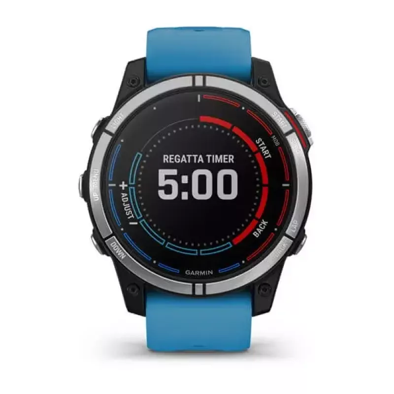 Smartwatch GARMIN quatix 7 Blau – 47 mm CFRP-Gehäuse, 1,3 Zoll MIP-Touchscreen, 10 ATM, Bluetooth/Wi‑Fi/NFC