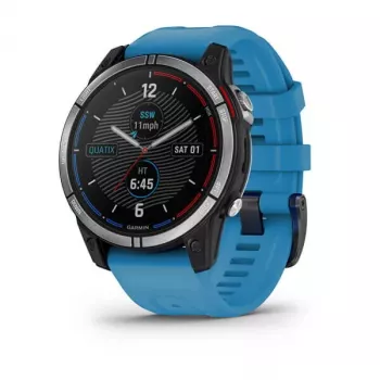 Smartwatch GARMIN quatix 7 Blau – 47 mm CFRP-Gehäuse, 1,3 Zoll MIP-Touchscreen, 10 ATM, Bluetooth/Wi‑Fi/NFC