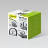 Elektrischer Wasserkocher Maestro MR-1302-Grau 2,5 l Edelstahl, graues Gehäuse, Pfeife, kühl bleibender Griff