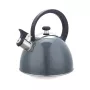 Elektrischer Wasserkocher Maestro MR-1302-Grau 2,5 l Edelstahl, graues Gehäuse, Pfeife, kühl bleibender Griff