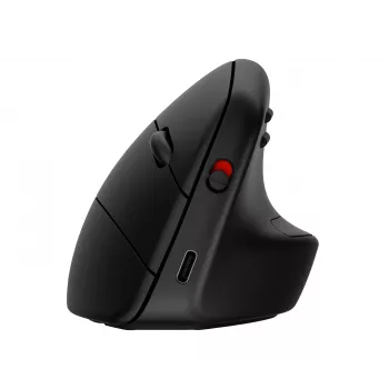 HP 925 Ergonomic Vertical Maus, Rechtshänder, Vertikales Design, RF Wireless + Bluetooth, 4000 DPI, Schwarz