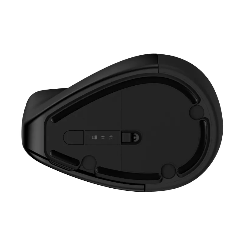 HP 925 Ergonomic Vertical Maus, Rechtshänder, Vertikales Design, RF Wireless + Bluetooth, 4000 DPI, Schwarz