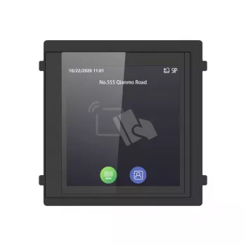 Display Hikvision DS-KD-TDM 100 mm x 100 mm 12 V 4 W Schwarz