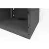 DIGITUS 4U Wandmontageschrank SOHO unmontiert 241x540x400mm Glasfronttür schwarz