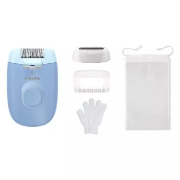 Epilierer Philips BRE247/00 Series 4000 — 2 Leistungsstufen, Rasierer, Massage, blau