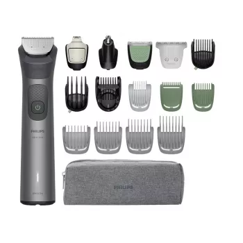 Philips All-in-One Trimmer 7000 Series MG7941/15 — 17-in-1 wiederaufladbarer Trimmer, 0,5 mm–16 mm, grau