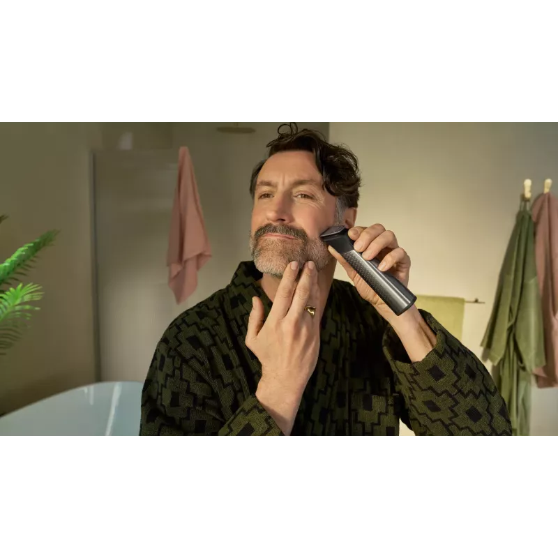 Philips All-in-One Trimmer 9000 Series MG9557/15 20-in-1 Trimmer Silber 120 Min. Akkulaufzeit