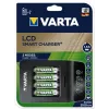 VARTA LCD Smart Charger+ mit 4 AA-Batterien 2100 mAh
