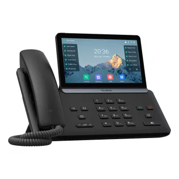 IP-Telefon Yealink SIP-T87W — 7-Zoll-LCD 800×480, kabelgebundenes & schnurloses Mobilteil, 1000 Einträge Telefonbuch, G.711/G.723/G.726/G.729-Codecs