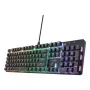 Kabelgebundene mechanische Gaming-Tastatur TRUST GXT 871 Zora – Full-size QWERTY US, RGB, N-Key-Rollover, 104 Tasten, Aluminium, USB-A, 1,8 m