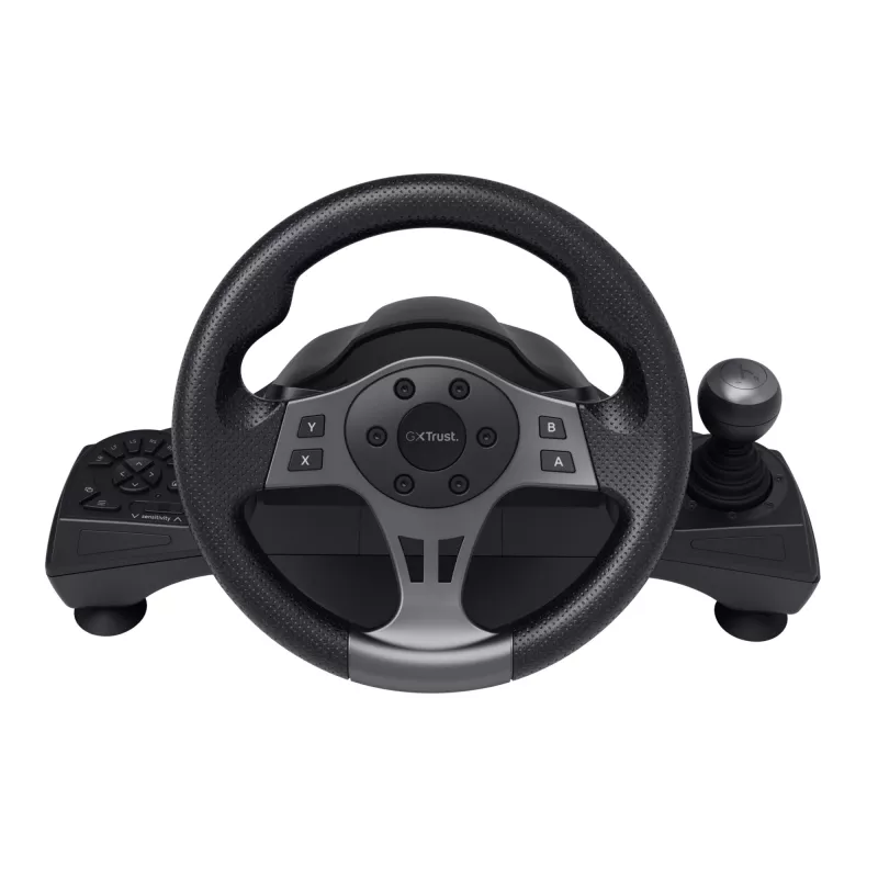 Trust GXT 289 Movi Schwarz USB-Lenkrad + Pedale Nintendo Switch, PlayStation 4, Xbox One S, Xbox One X, Xbox Series S, Xbox Series X