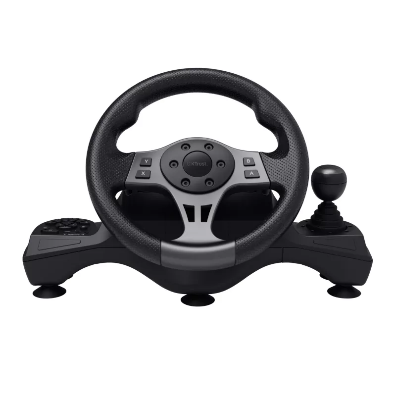 Trust GXT 289 Movi Schwarz USB-Lenkrad + Pedale Nintendo Switch, PlayStation 4, Xbox One S, Xbox One X, Xbox Series S, Xbox Series X