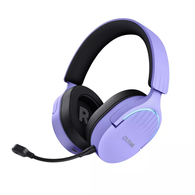 Trust GXT 491P FAYZO Headset Kabelgebunden & Kabellos Kopfband Gaming USB Type-A Bluetooth Schwarz, Lila