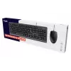 Trust Primo Tastatur, Maus enthalten, Universal, USB, QWERTY, US-Englisch, Schwarz