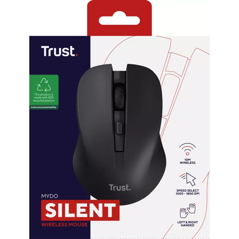 Trust Mydo Maus Office Beidhändig RF Wireless Optisch 1800 DPI