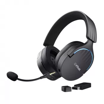 Trust GXT 491 Fayzo Headset Kabelgebunden & Kabellos Head-band Gaming USB Typ-C Bluetooth Schwarz