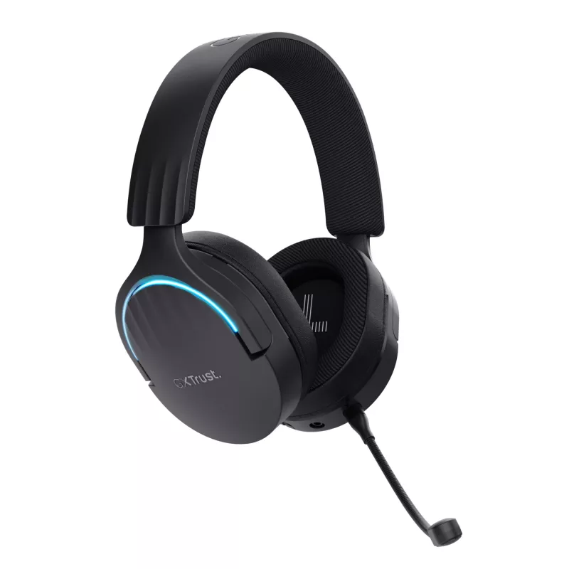 Trust GXT 491 Fayzo Headset Kabelgebunden & Kabellos Head-band Gaming USB Typ-C Bluetooth Schwarz