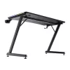 Rechteckiger Tisch TRUST GXT 709 LUMINUS Schwarz 1200x600x740 mm