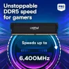 MICRON / CRUCIAL Speicher - Crucial Pro - DDR5-6000 UDIMM - OC Gaming - 64GB Kit (32GBx2) - Schwarz