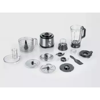 Küchenmaschine Severin KM 3892 1200 W 1,5 l Schwarz Edelstahl