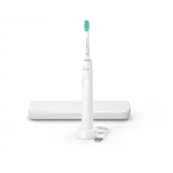 Philips 3100 series HX3673/13 Sonic-Zahnbürste — Sonic, 31.000 Bewegungen/Min., 1 Modus, Weiß, wiederaufladbar mit Li-Ion-Akku