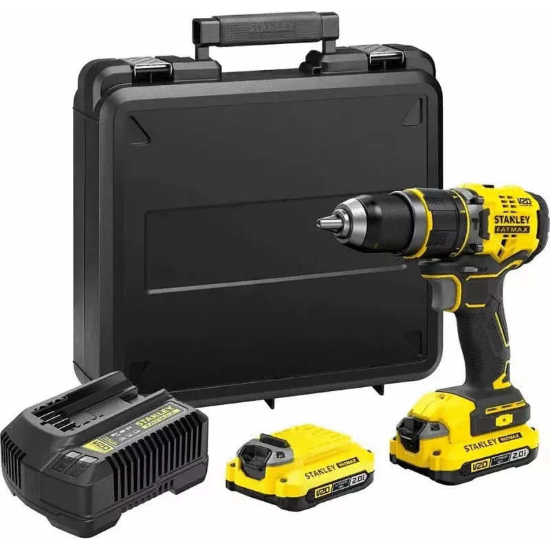 Stanley FATMAX SFMCD721D2K Akku-Bohrer 18 V, 2 Akkus à 2,0 Ah, mit Koffer