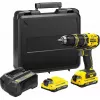 Stanley FATMAX SFMCD721D2K Akku-Bohrer 18 V, 2 Akkus à 2,0 Ah, mit Koffer